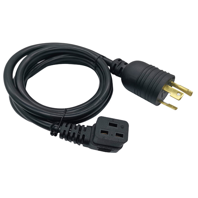 Heavy Duty Locking Power Cord L5-30P/C19 14AWG 15A 250V 6FT